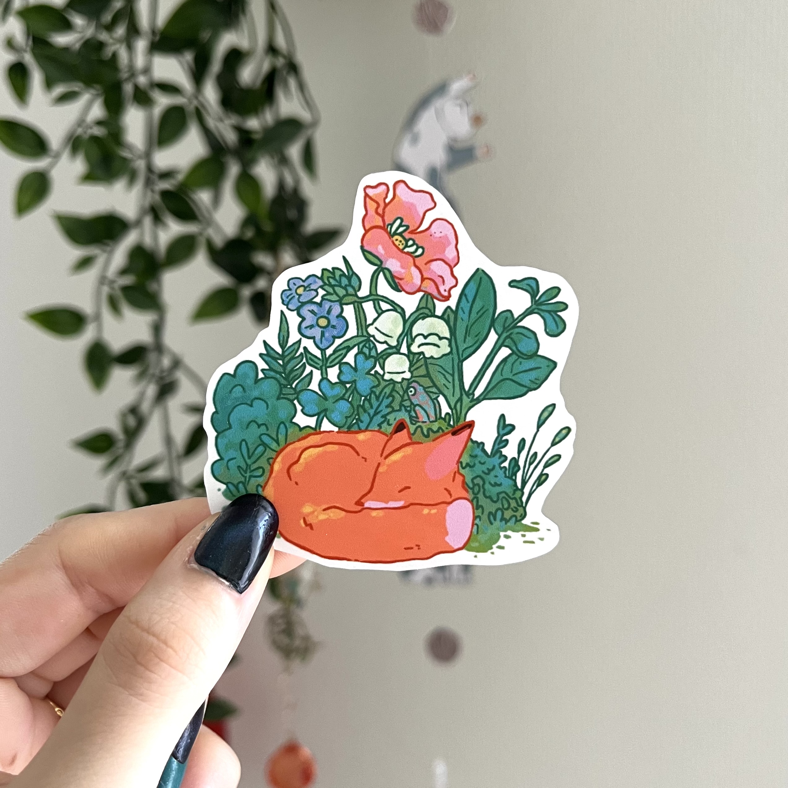 Fox in flowers