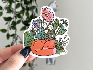 Fox in flowers