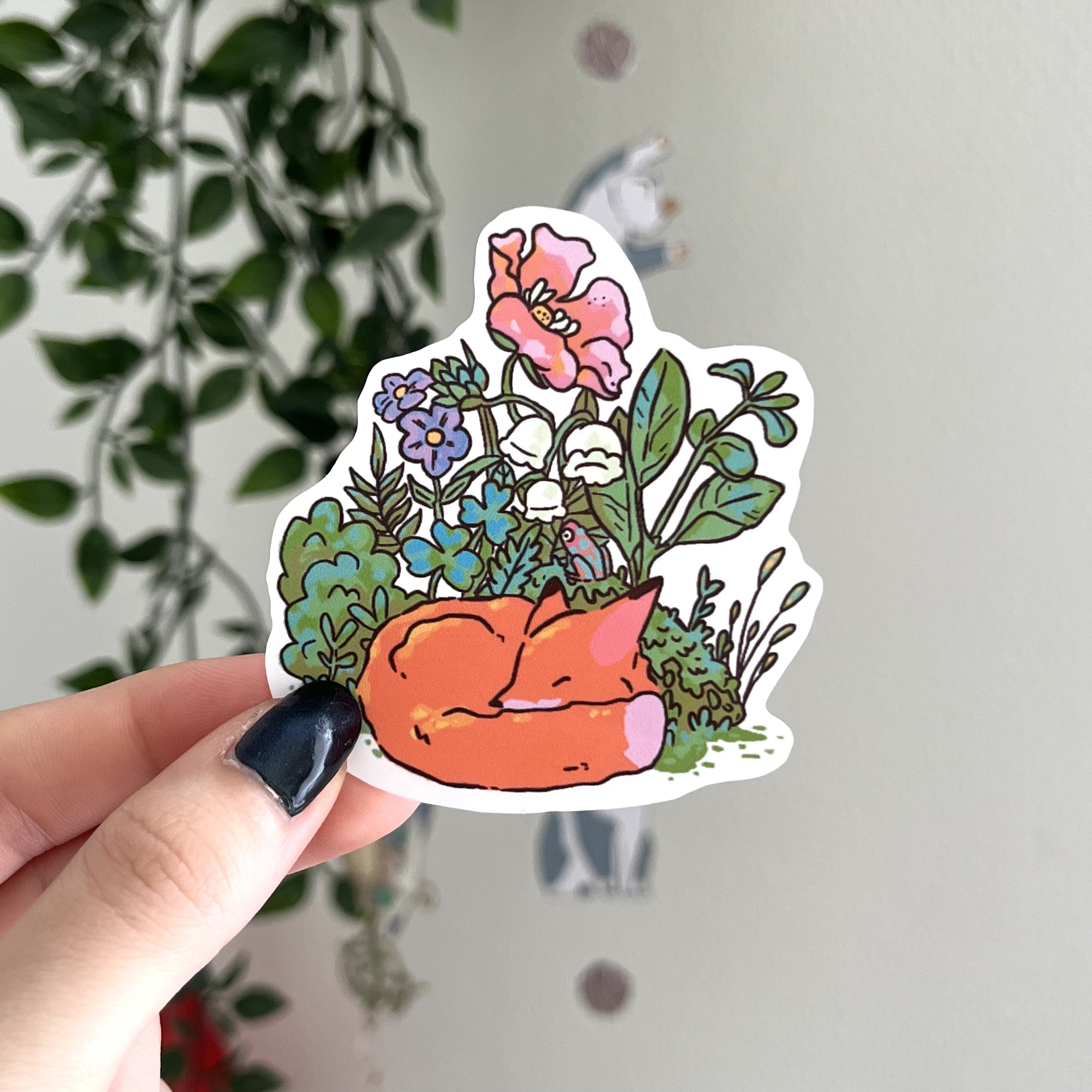 Fox in flowers