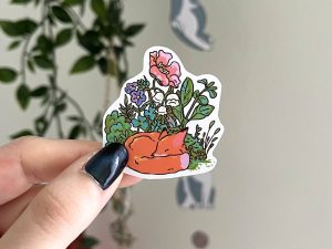 Fox in flowers small