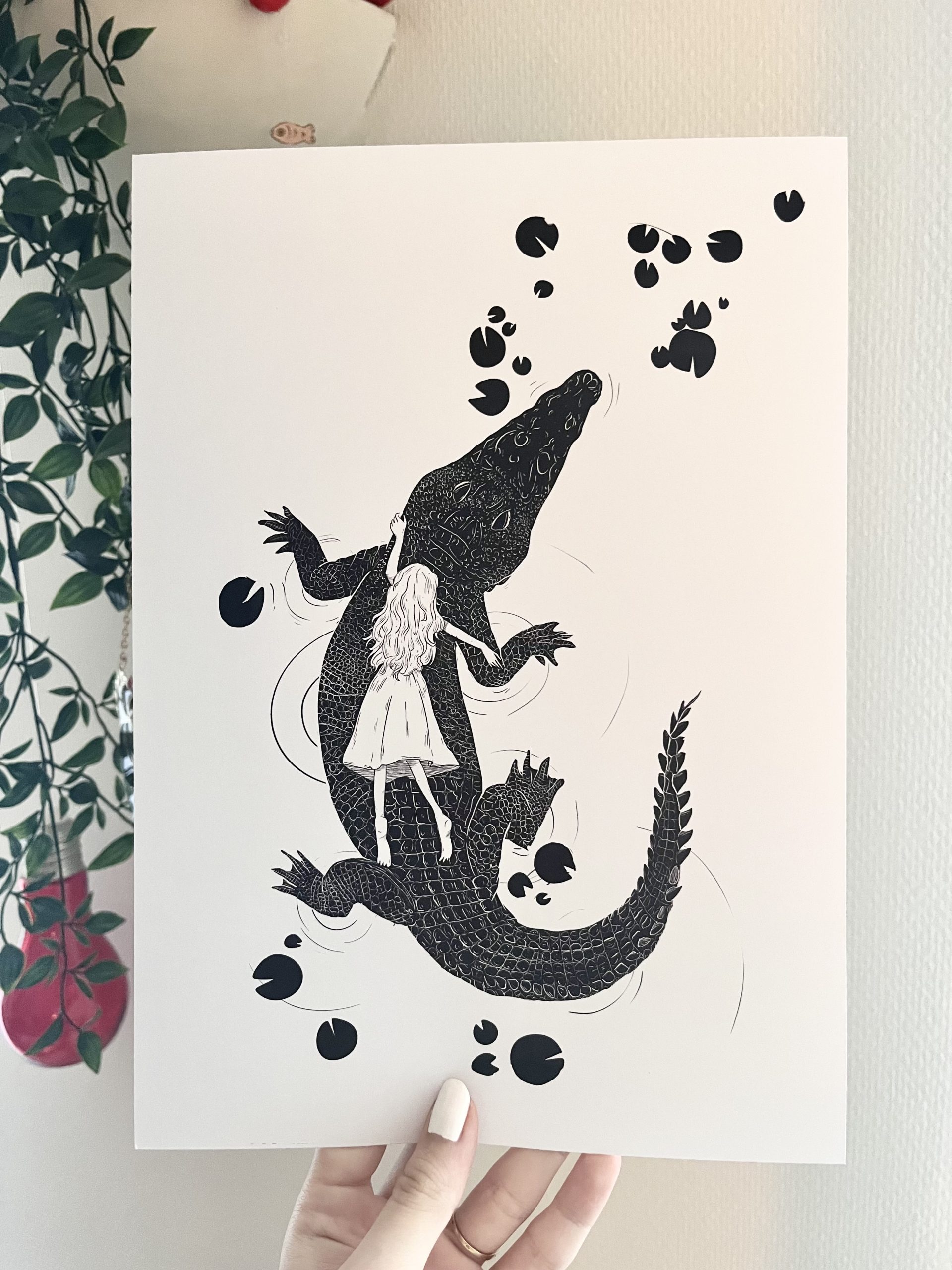 Larmes de crocodile N&B